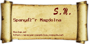 Spanyár Magdolna névjegykártya
